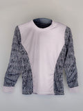 Gray & Black Striped Goalkeeper Jersey