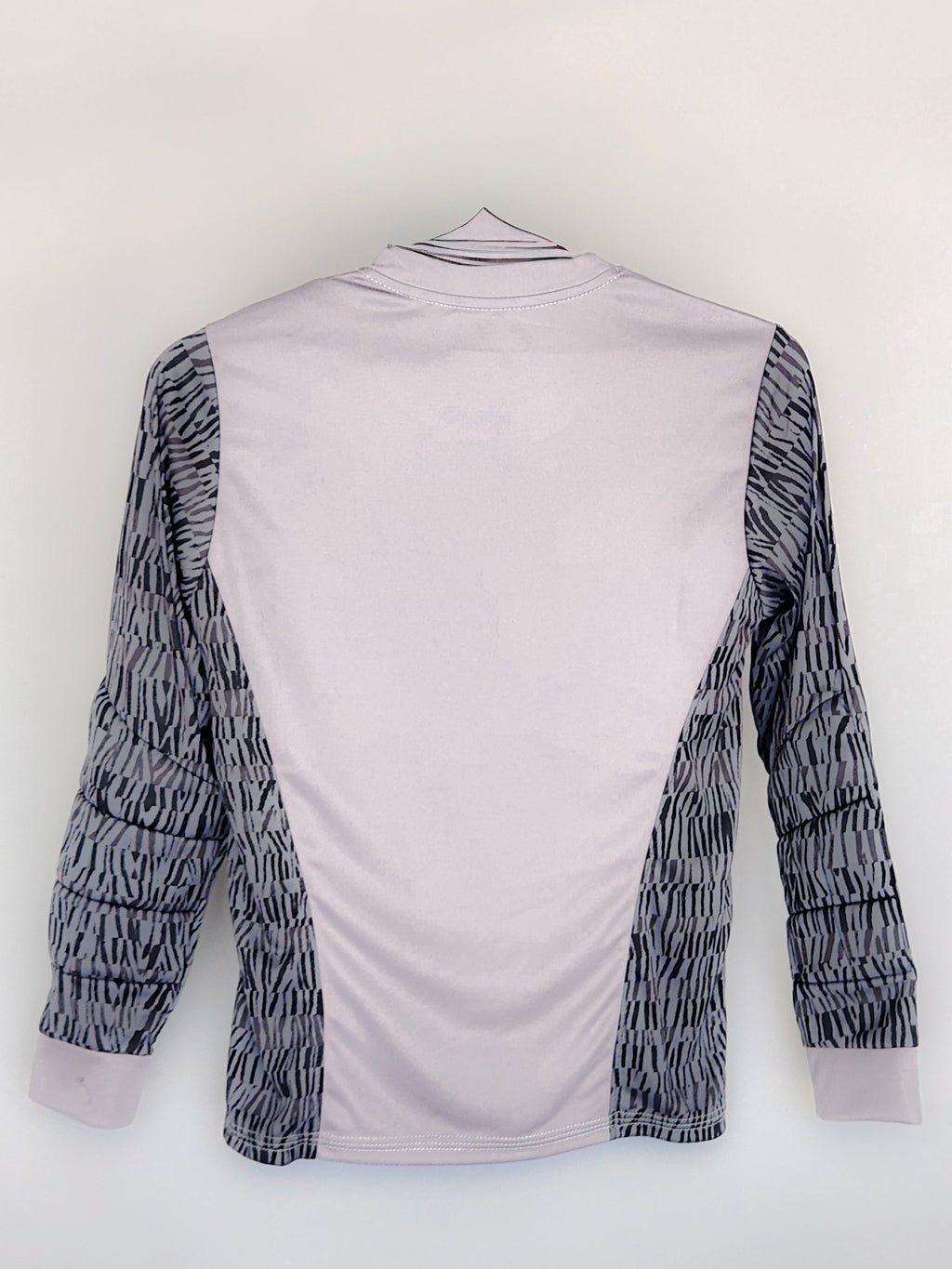 Gray & Black Striped Goalkeeper Jersey