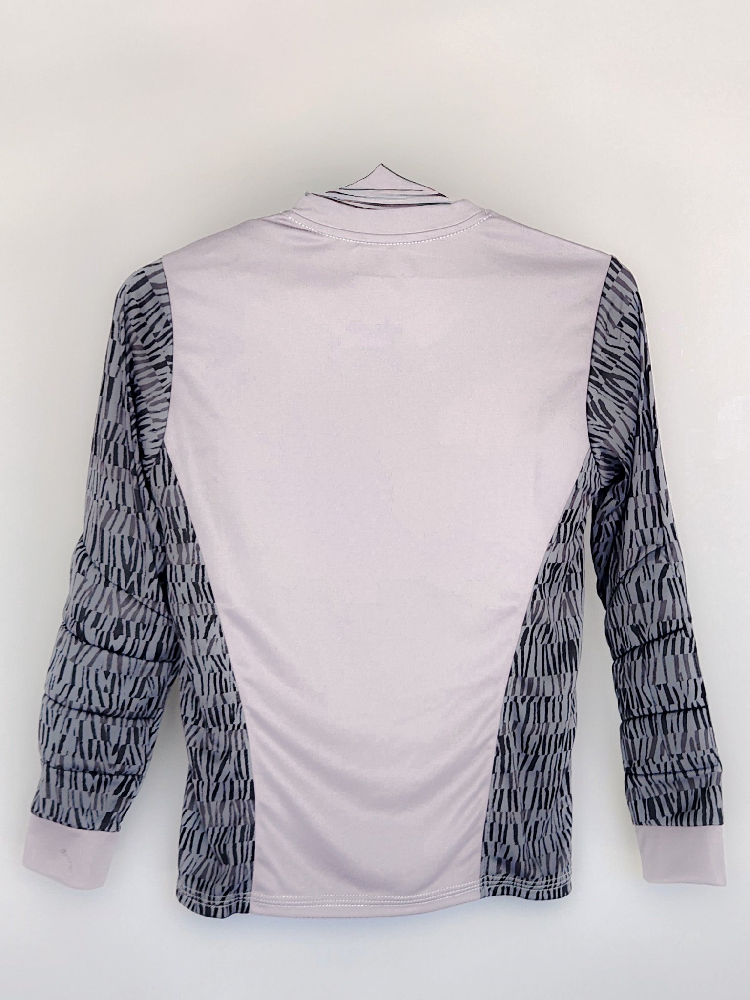 Gray & Black Striped Goalkeeper Jersey