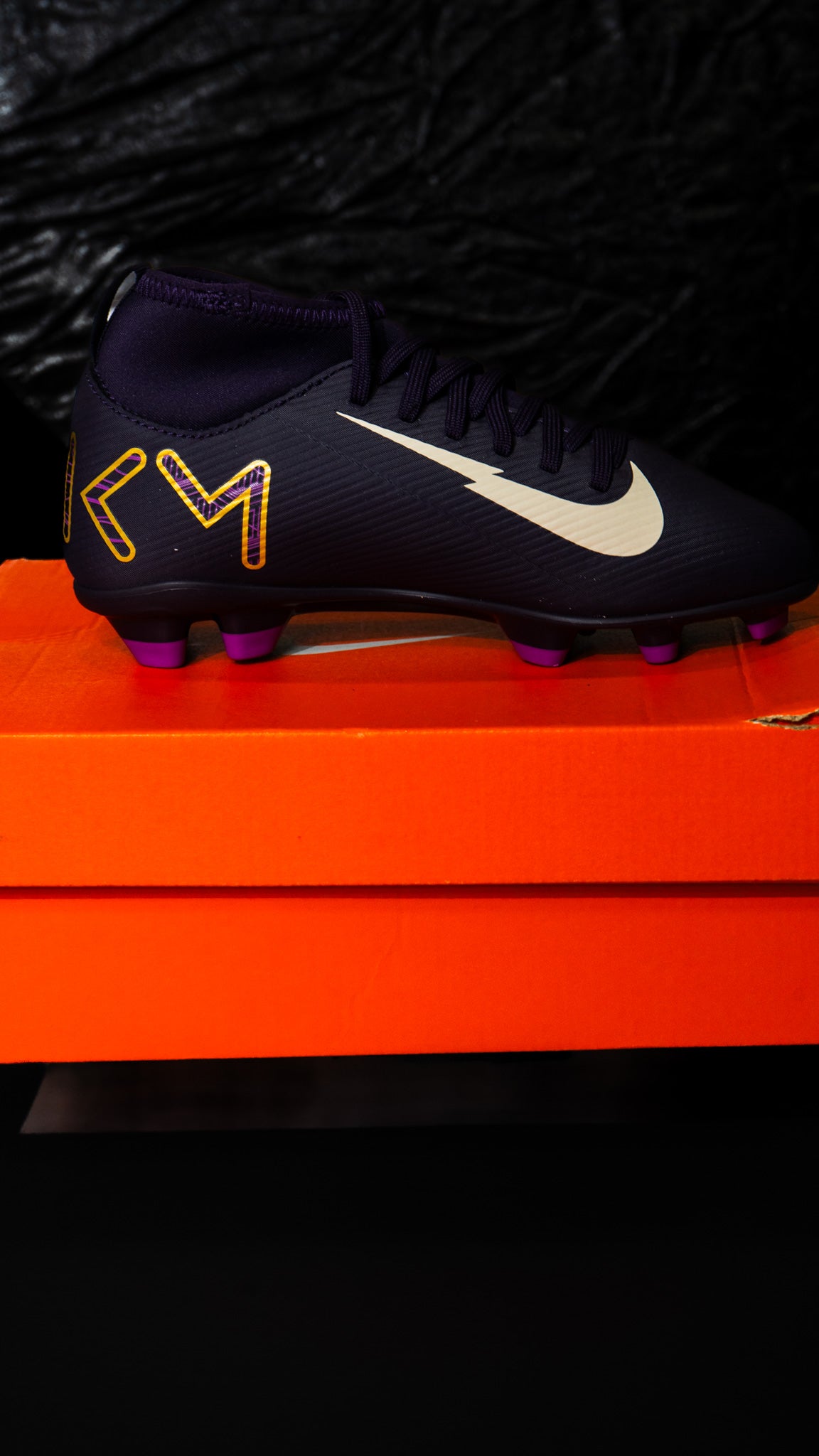 Nike Kids Zoom Mercurial Superfly 10 Academy KM FG/MG Grand Purple/Pale Ivory