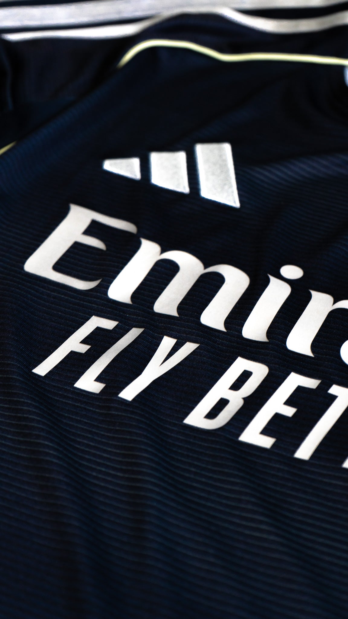 adidas Real Madrid 25/26 Long Sleeve Away Jersey Navy