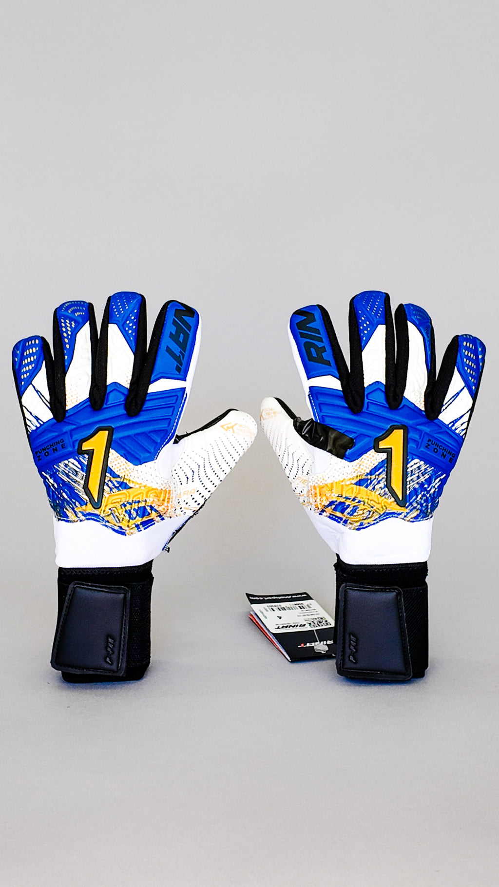 Rinat Fiera Turf-Training Mens Goalkeeper Glove Blue/White
