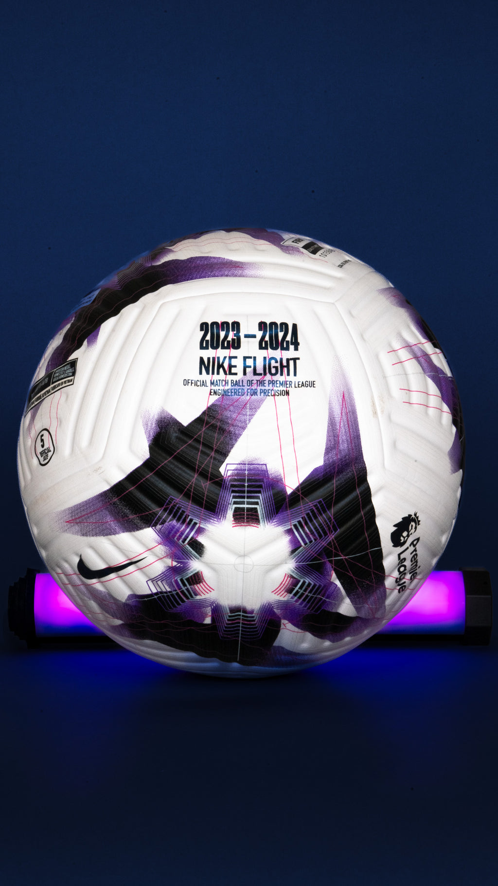 Nike Premier League 2023/24 Flight Official Match Ball White/Purple/Black