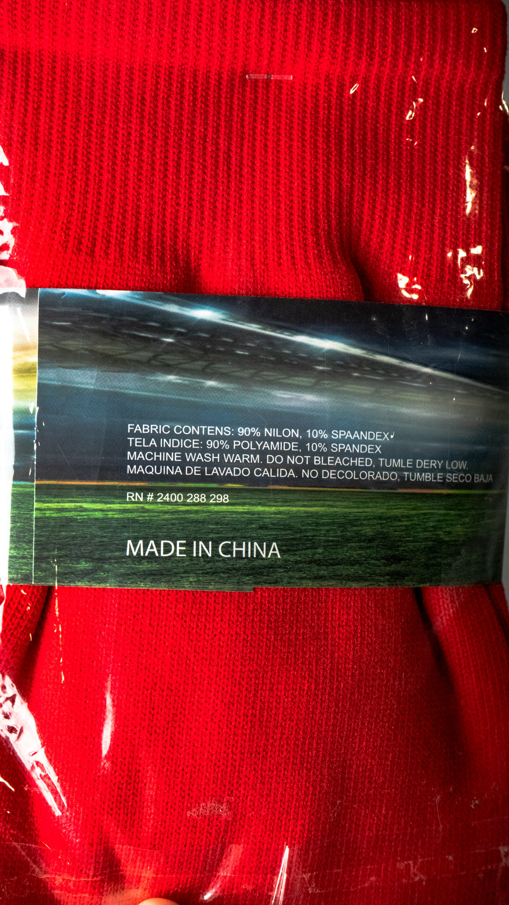 Calcetines de fútbol rojos