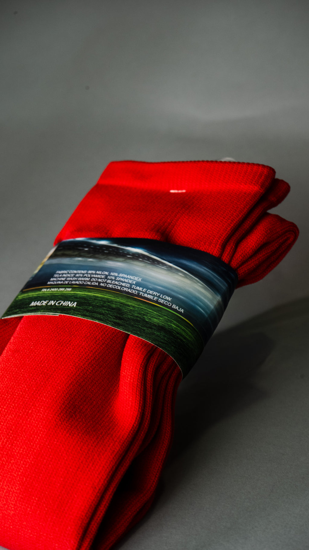 Calcetines de fútbol rojos