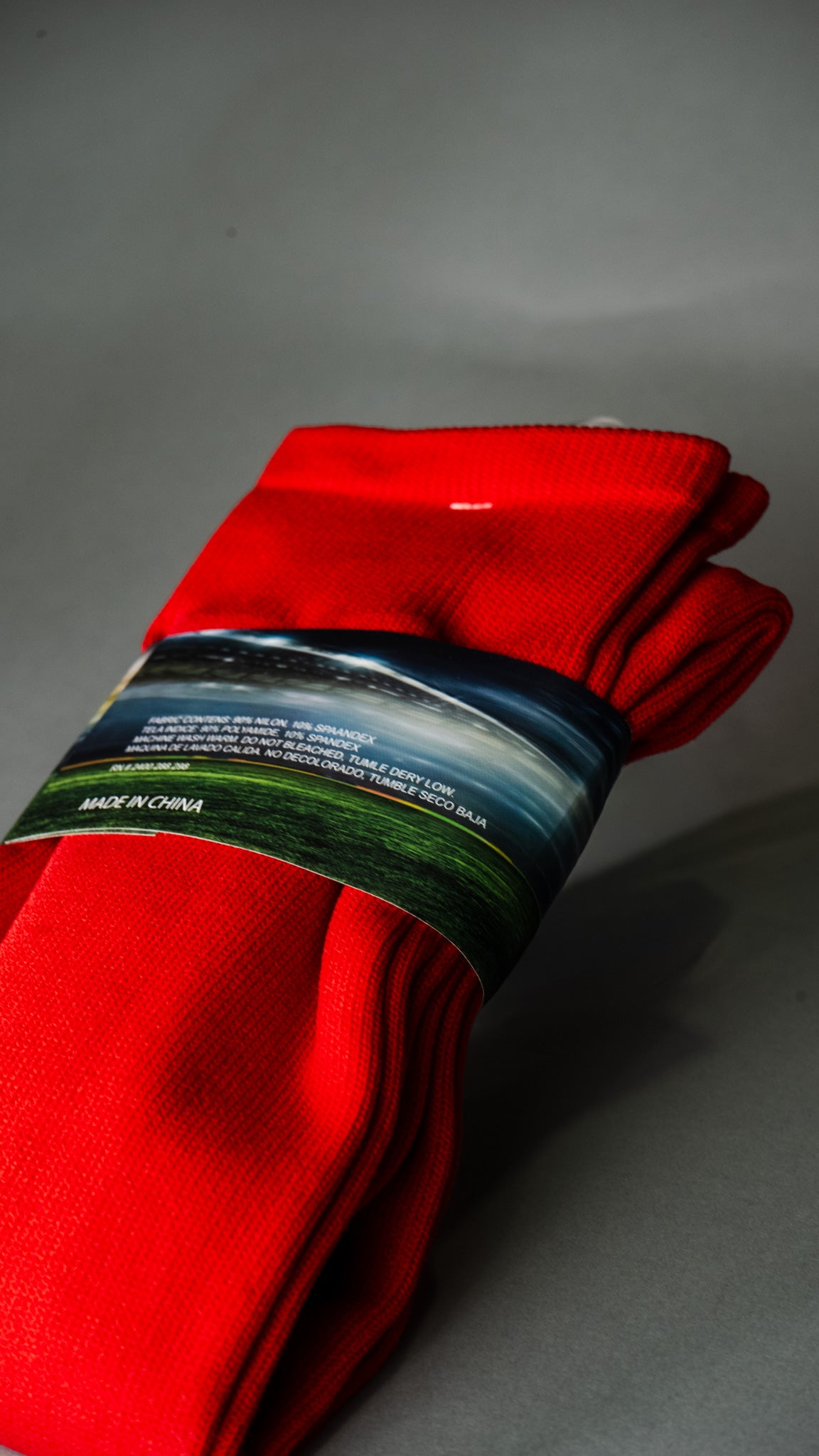 Calcetines de fútbol rojos