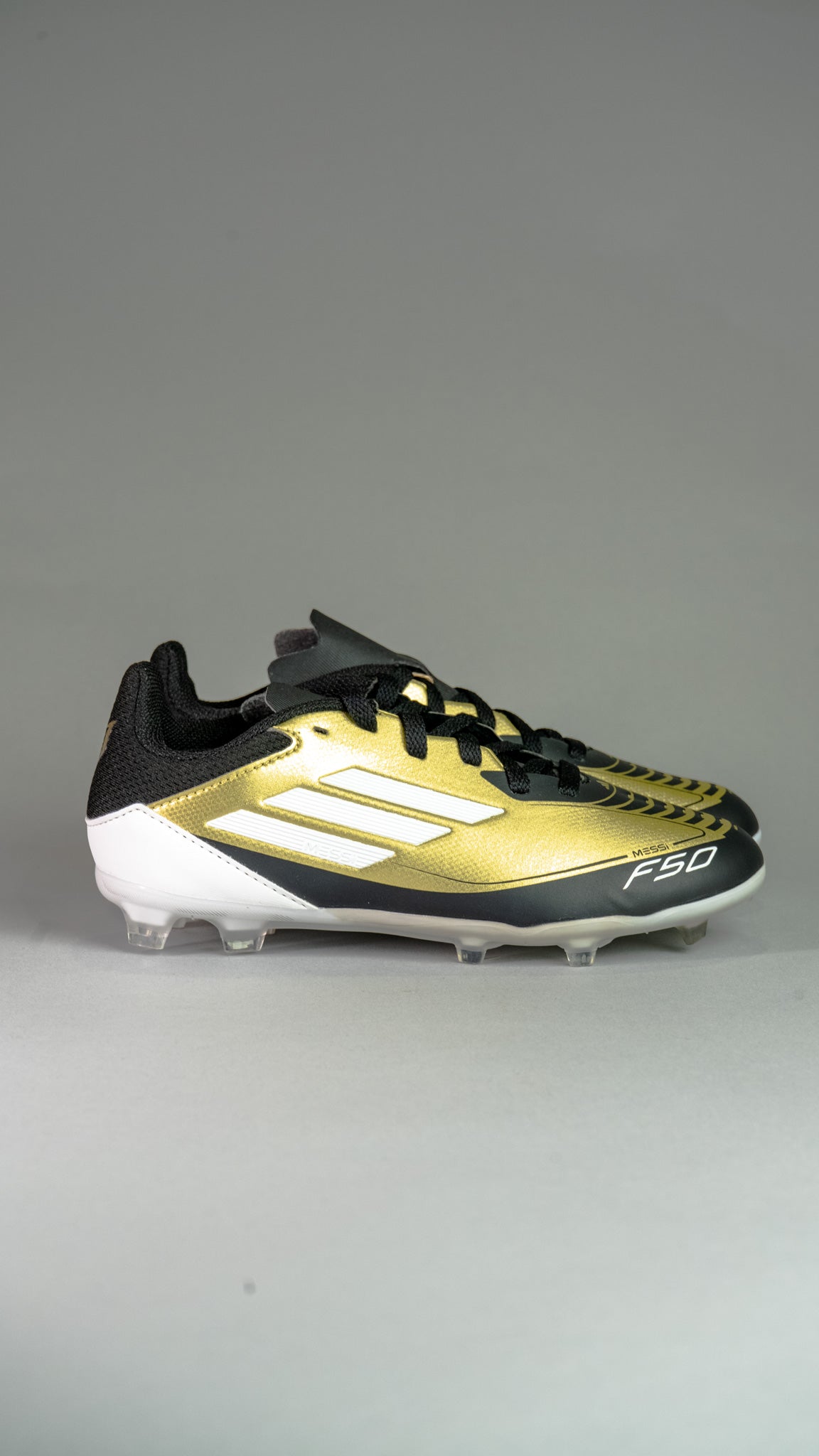 adidas Kids F50 Messi Club FxG Gold/White/Black