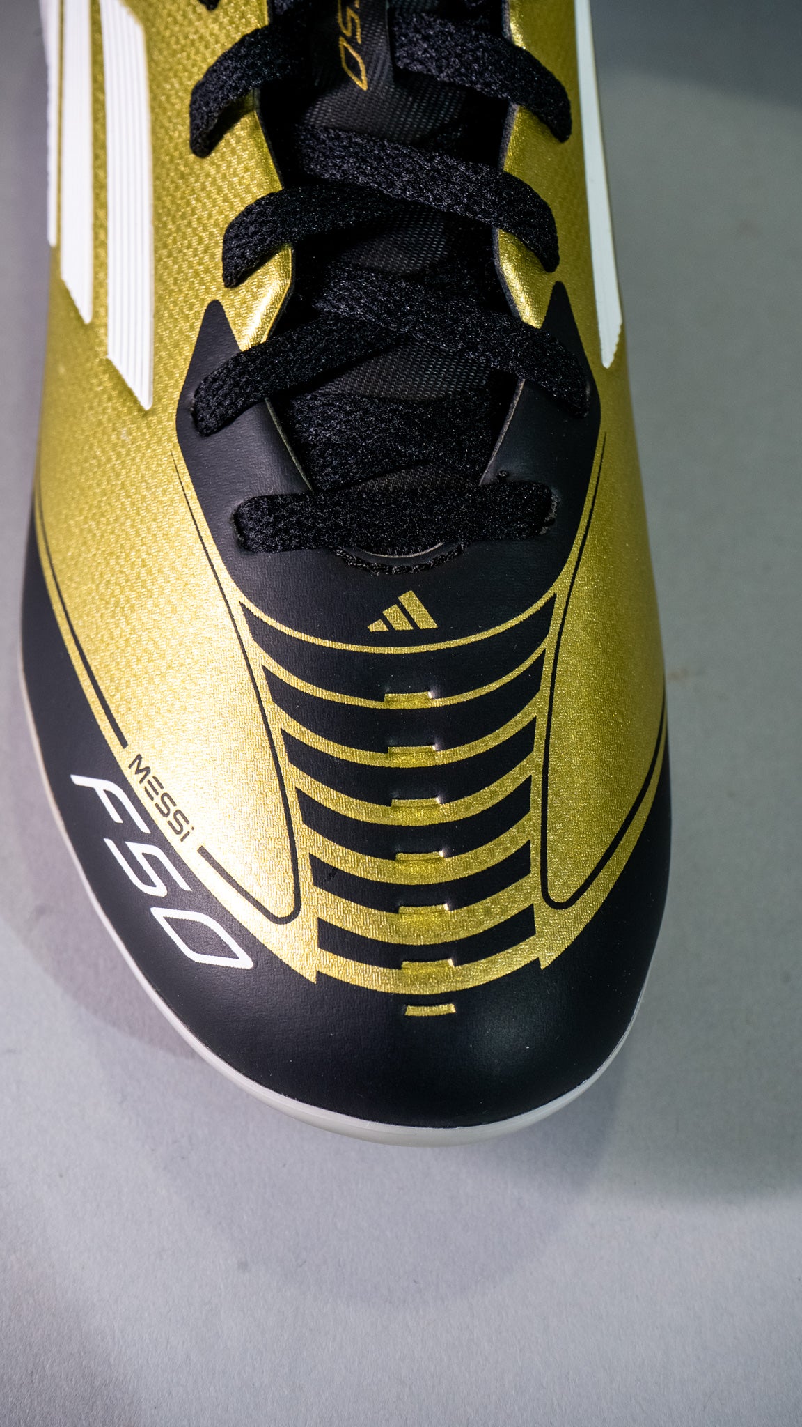 adidas Kids F50 Messi Club FxG Gold/White/Black