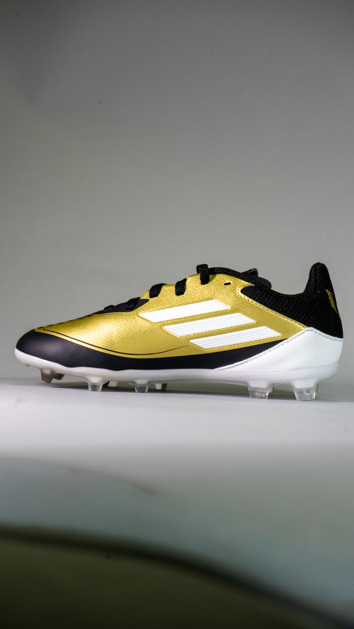 adidas Kids F50 Messi Club FxG Gold/White/Black