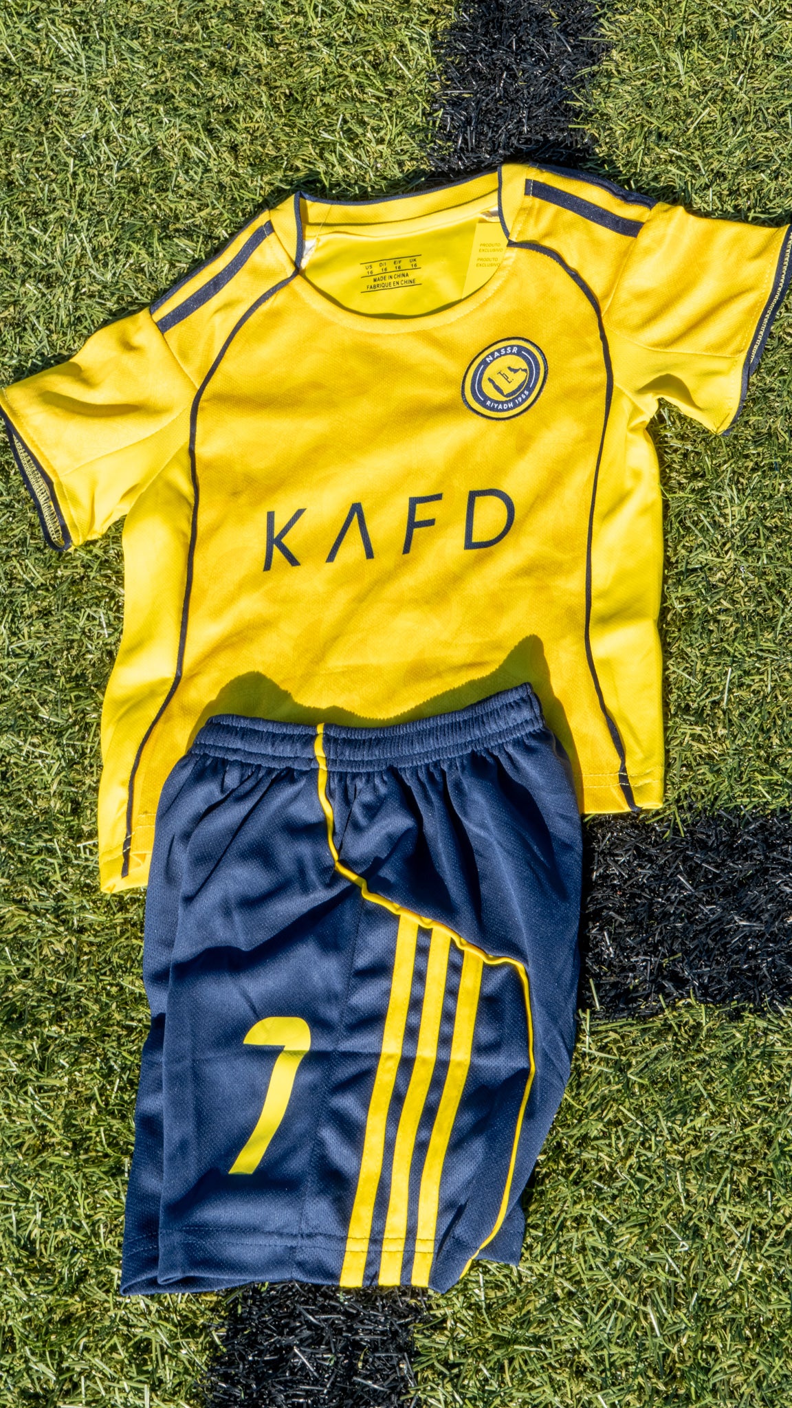 Cristiano Ronaldo Al Nassr FC 25-26 Home Soccer Jersey kids