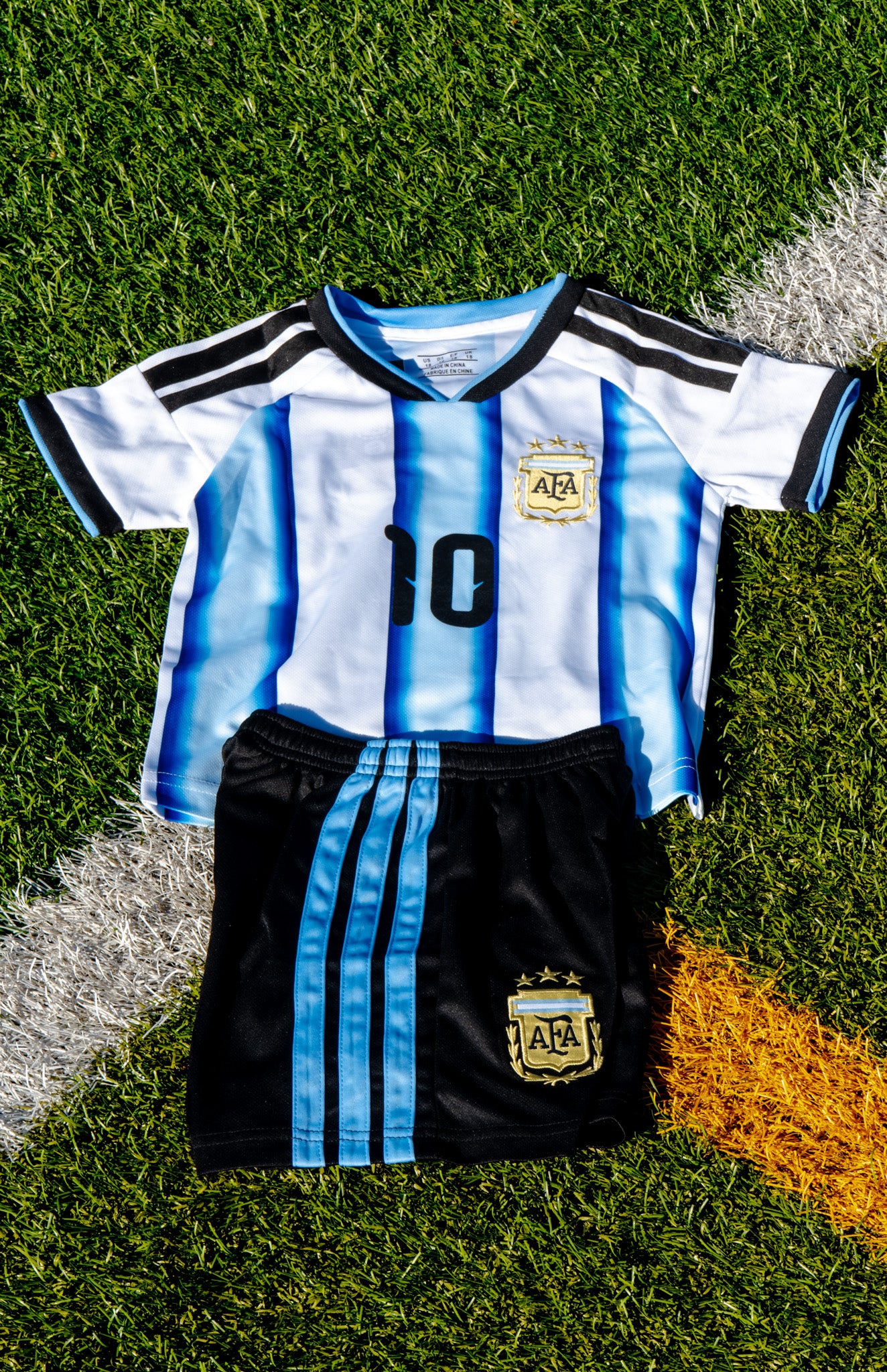 Lionel Messi Argentina Home Soccer kids set