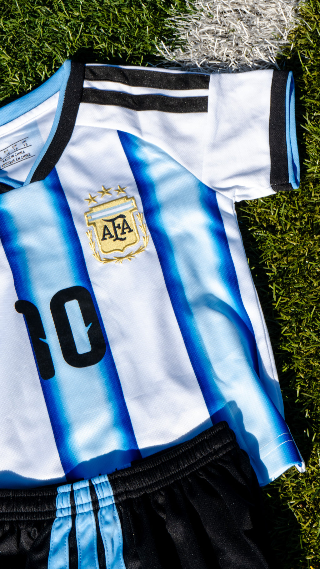 Lionel Messi Argentina Home Soccer kids set