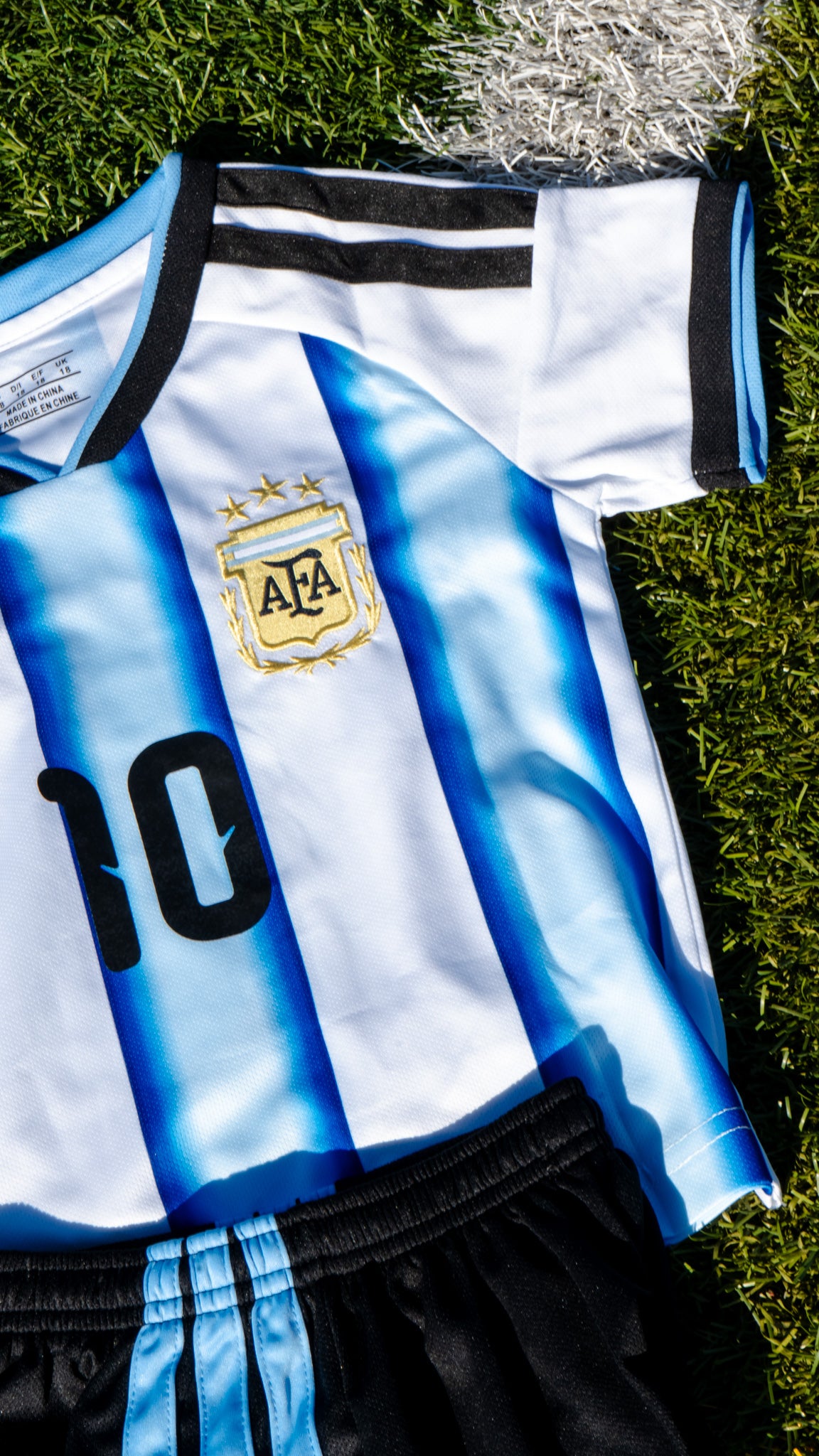 Lionel Messi Argentina Home Soccer kids set