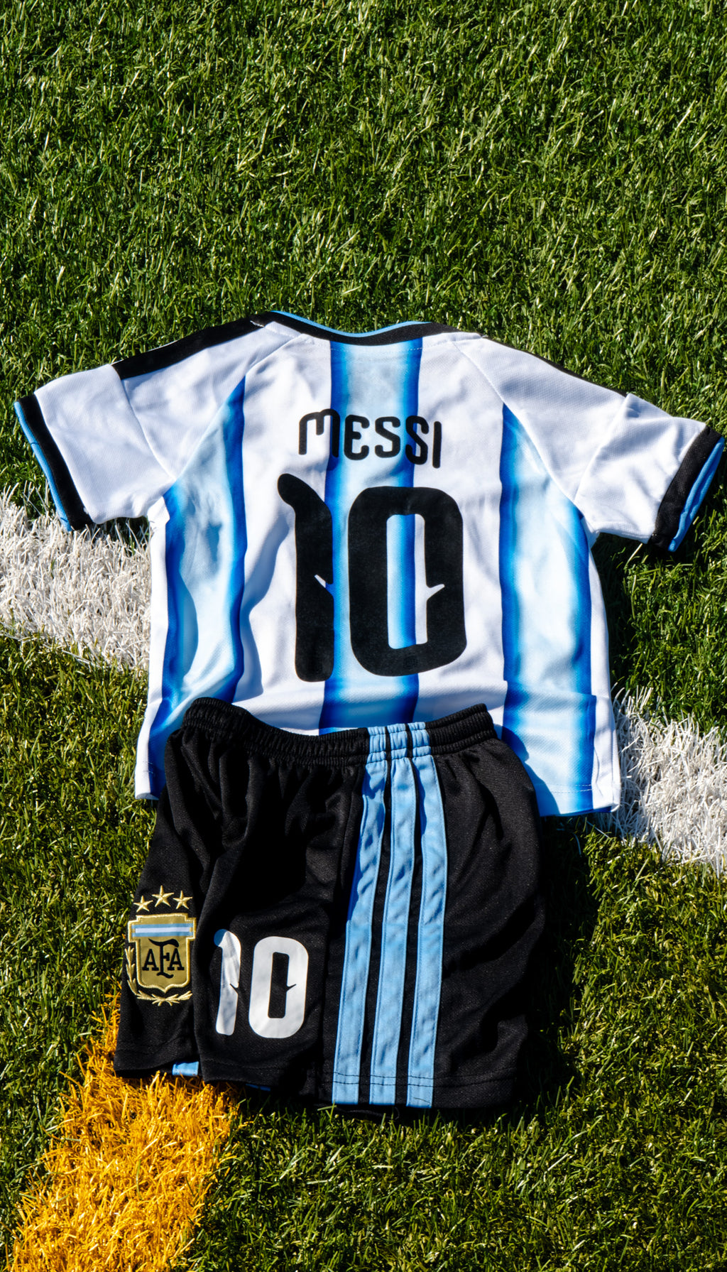 Lionel Messi Argentina Home Soccer kids set