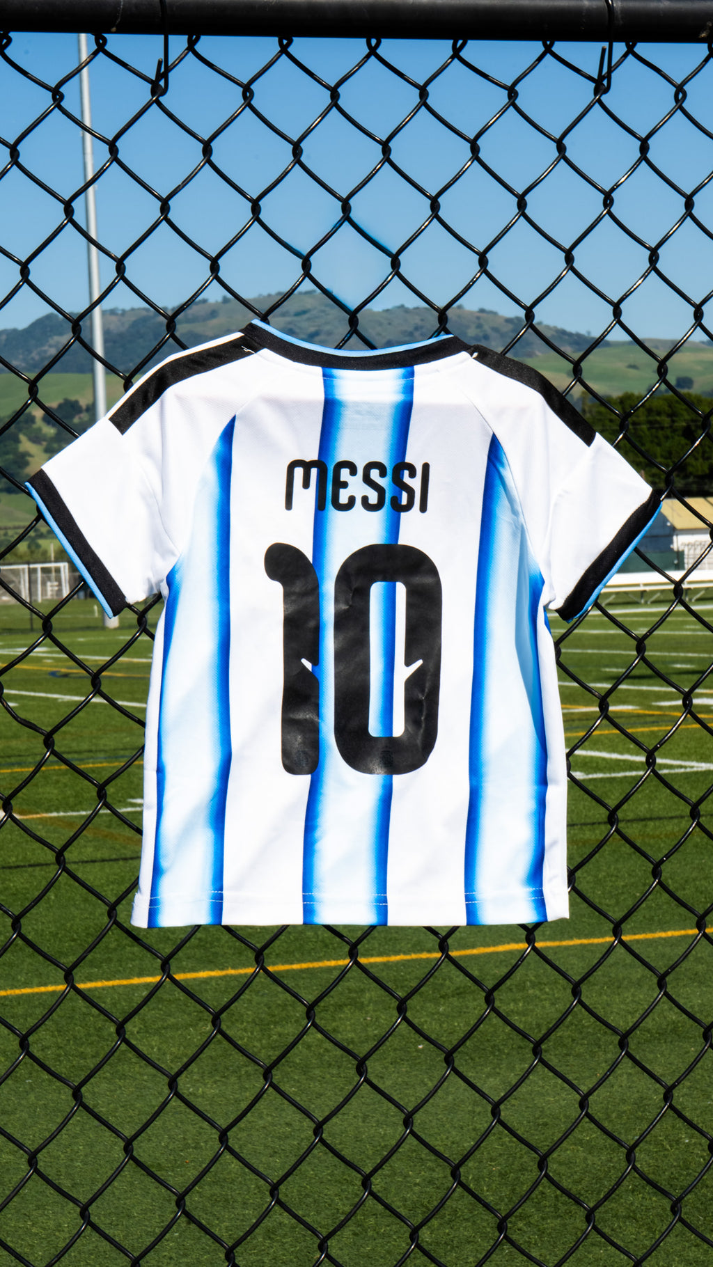 Lionel Messi Argentina Home Soccer kids set