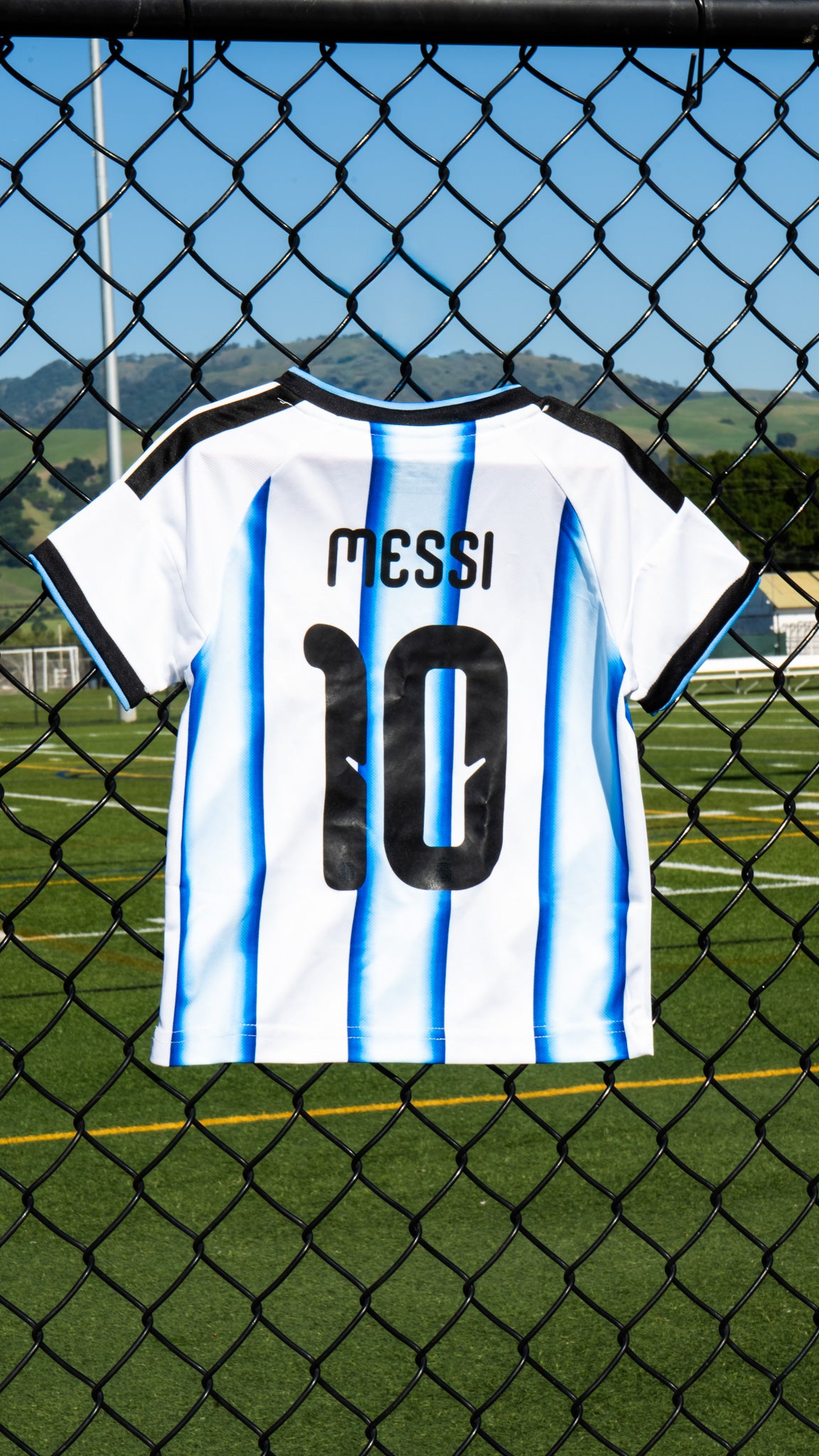 Lionel Messi Argentina Home Soccer kids set