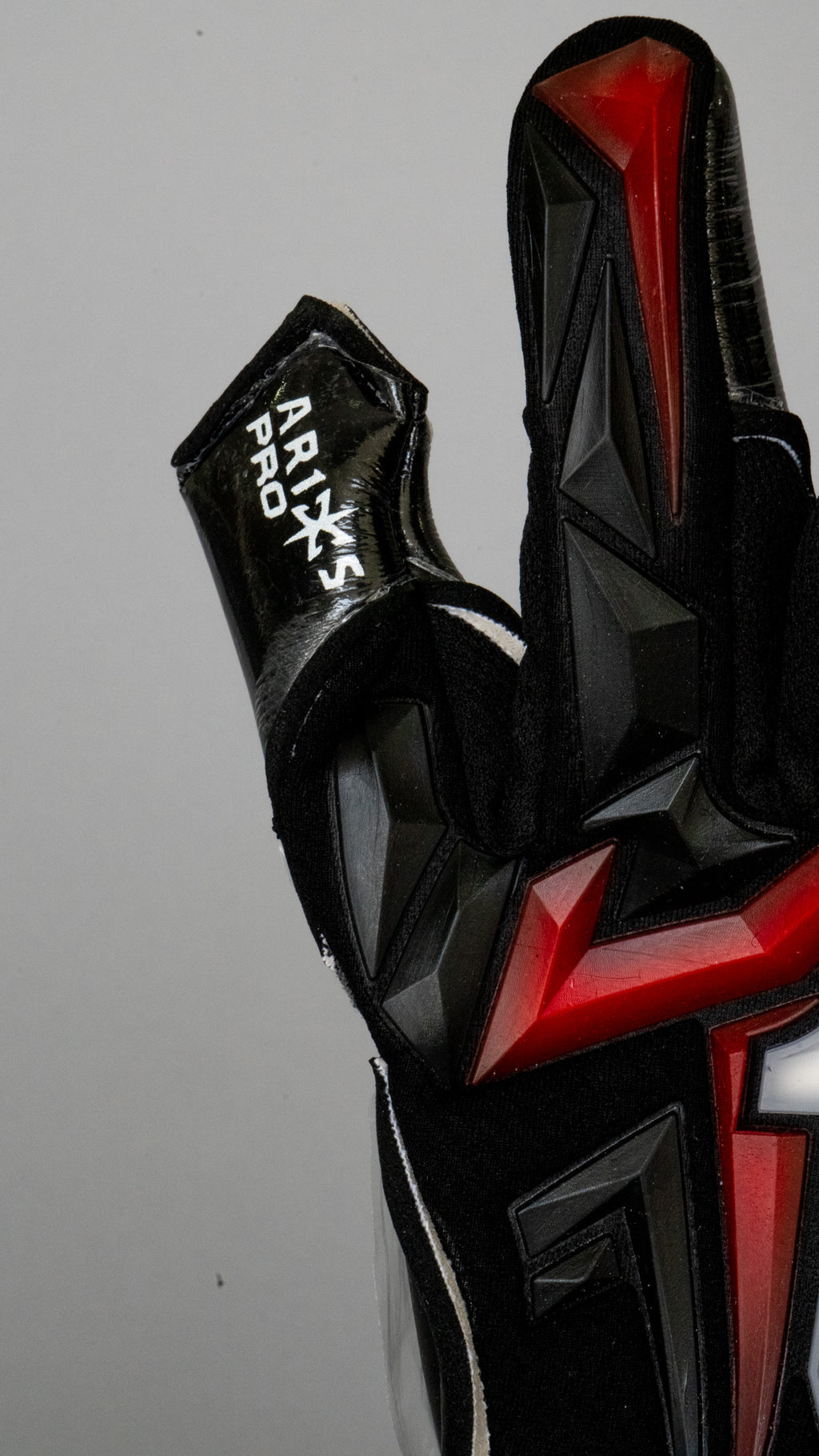 Rinat Aries X Turf Black Red And Black Goalkeeper Gloves