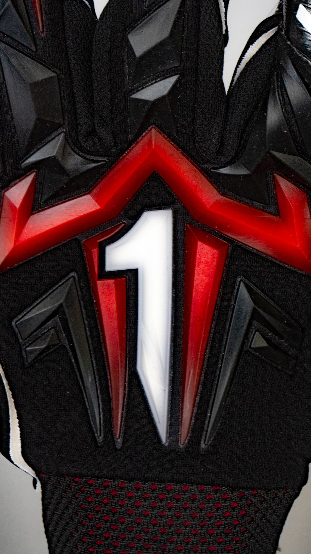 Rinat Aries X Turf Black Red And Black Goalkeeper Gloves